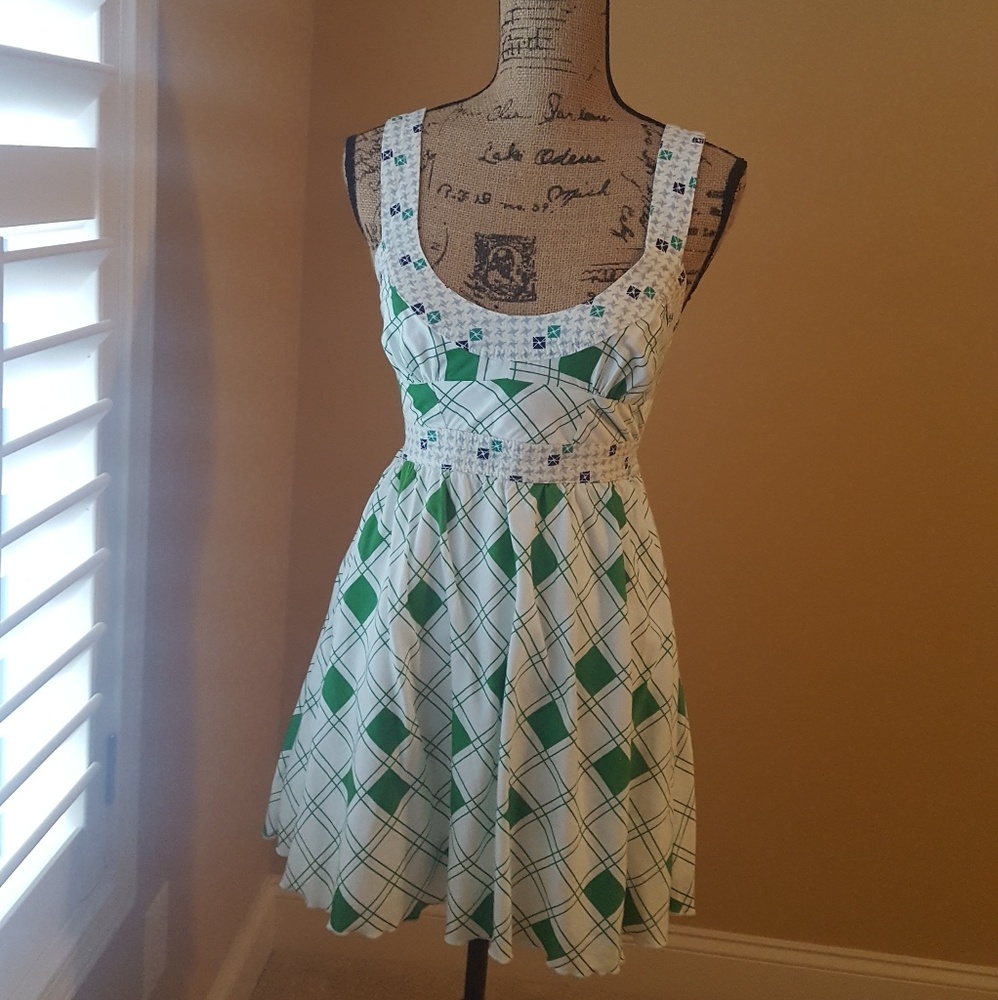New Free People White Open Back Dress sz 6/Small